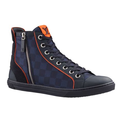 louis vuitton zip up sneaker boot in damier challenge|Buy Louis Vuitton Damier Challenge Zip Up 'Blue' .